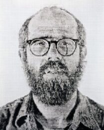 Self Portrait/ White Ink by Chuck Close at Hamilton-Selway Fine Art