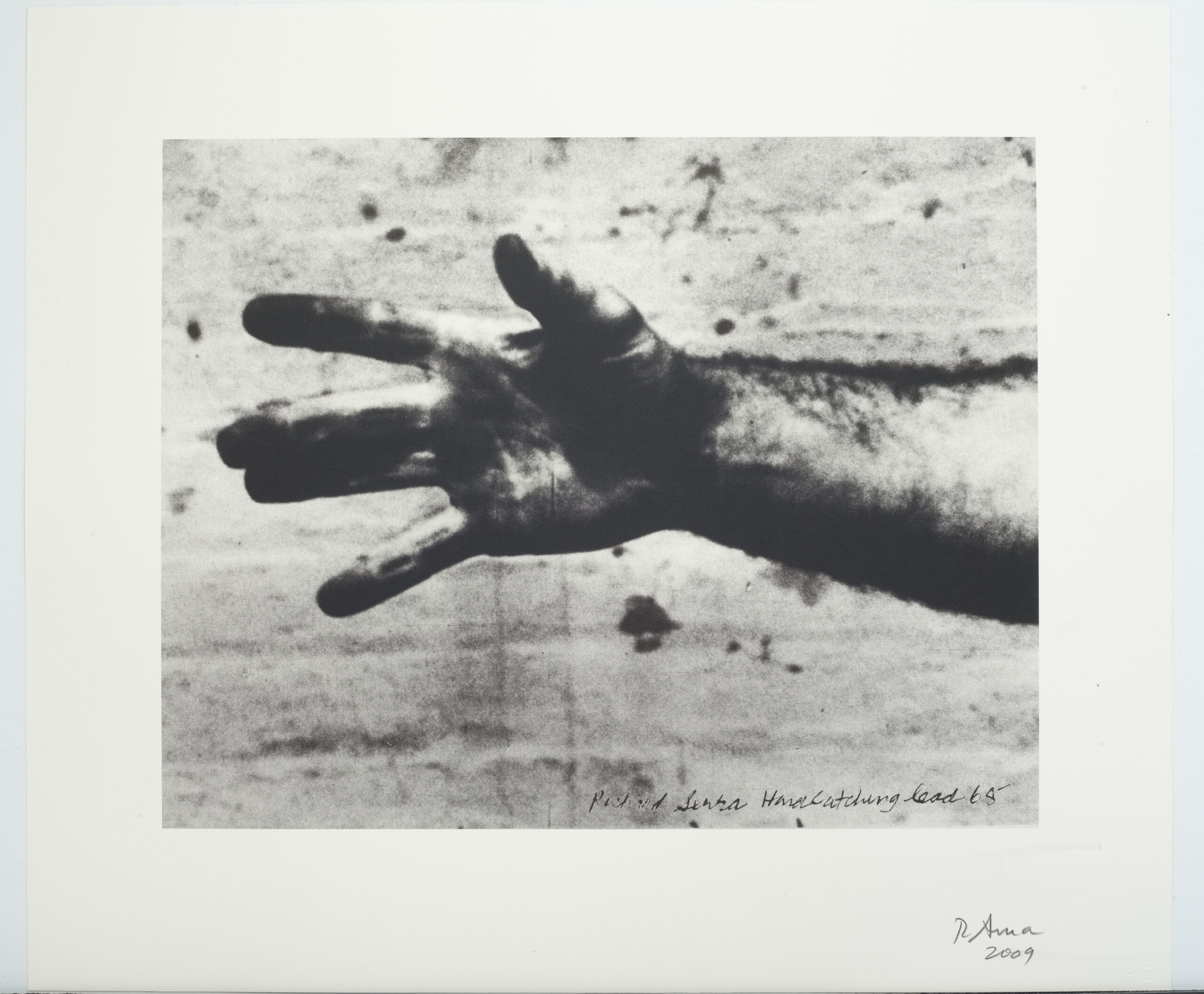 Still from “Hand Catching Lead” by Richard Serra