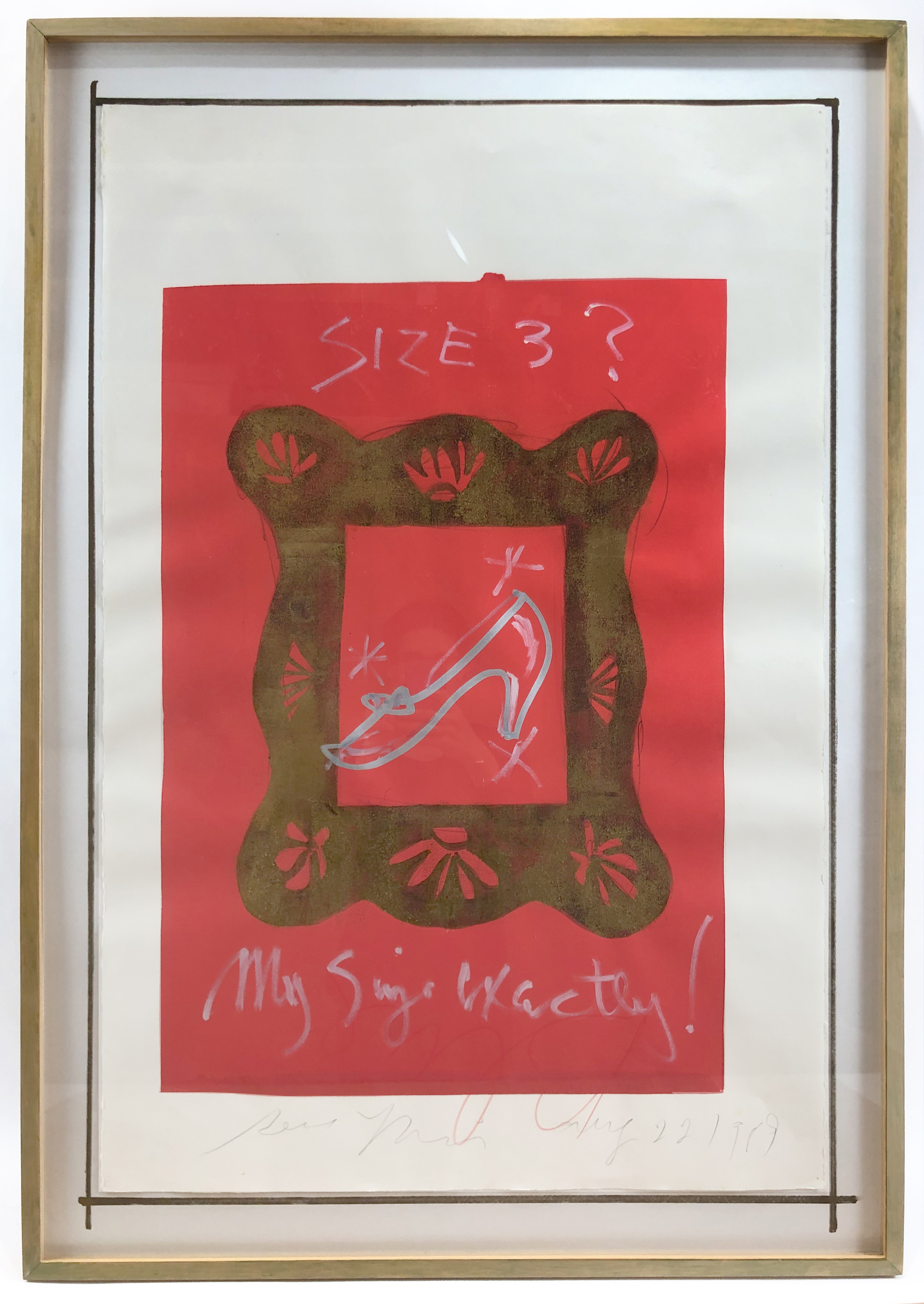 Size 3? by Rene Ricard