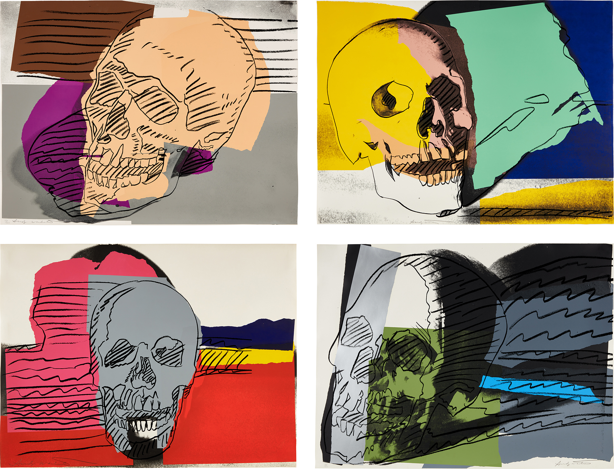 Skulls Complete Portfolio by Andy Warhol