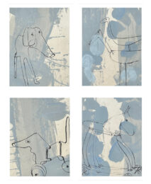 Sliding down the Banister 1-4 by Anna Schuleit Haber at Center Street Studio