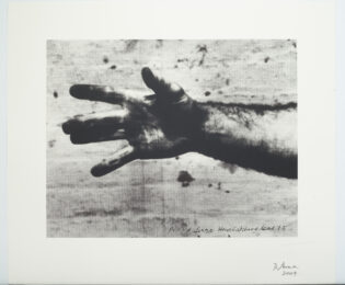Still from “Hand Catching Lead” by Richard Serra at Lincoln Center Editions