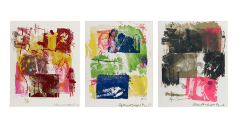 Storyline I, II, III (Reels [B+C]) by Robert Rauschenberg at Jim Kempner Fine Art
