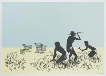 Trolleys (Bethlehem Edition) by Banksy at Zebra One