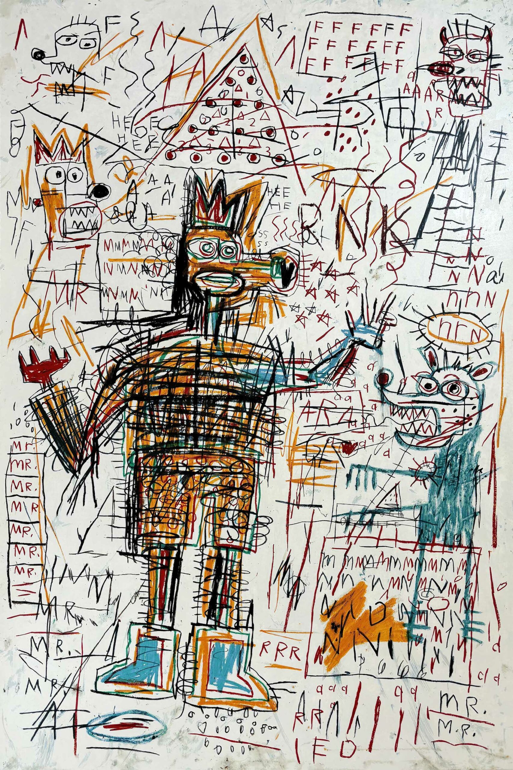 Untitled I from The Figure Portfolio by Jean-Michel Basquiat