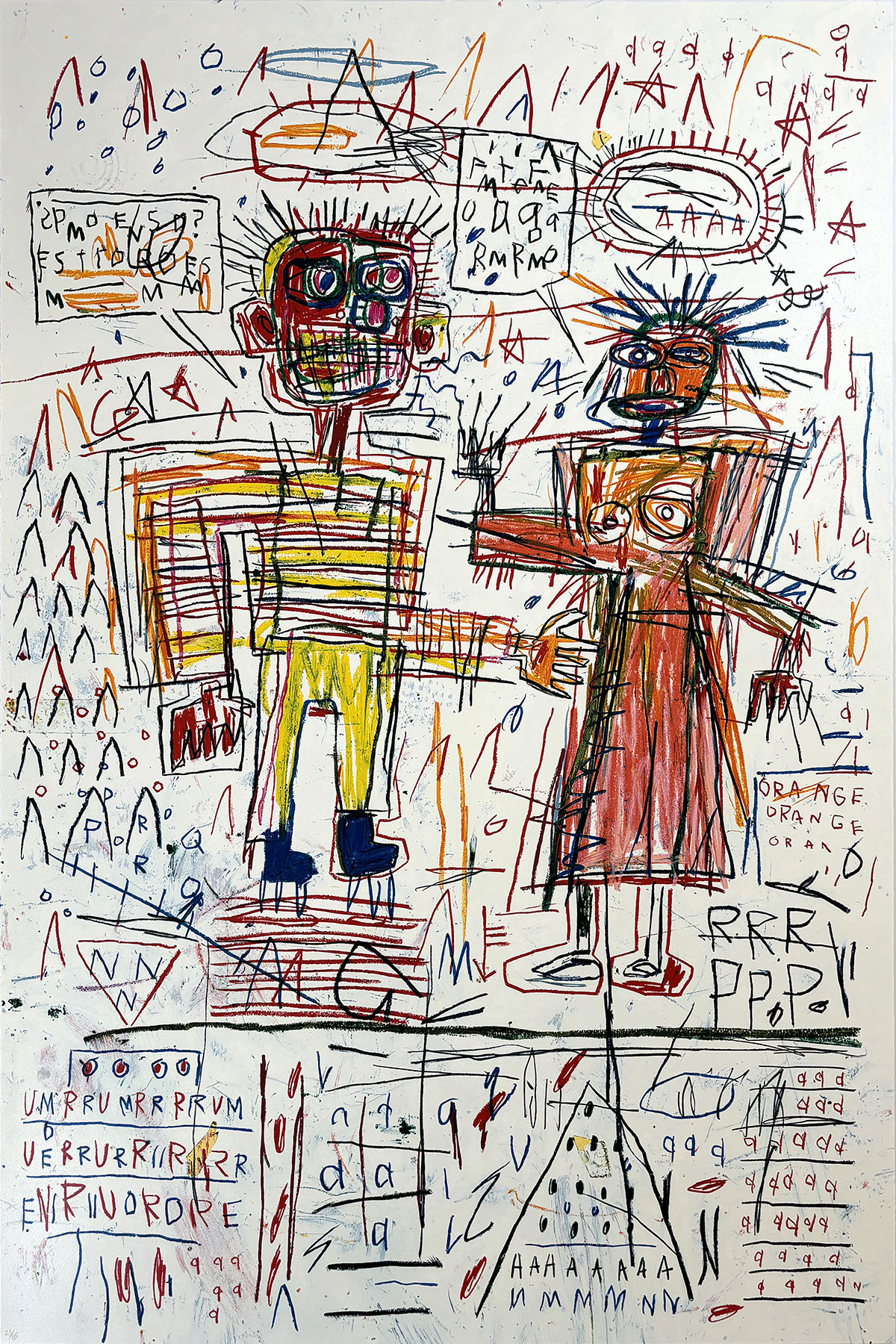 Untitled III from The Figure Portfolio by Jean-Michel Basquiat