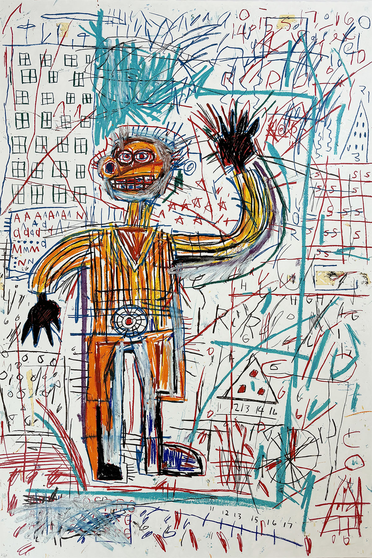 Untitled V from The Figure Portfolio by Jean-Michel Basquiat
