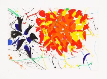 Untitled Red by Sam Francis at Christopher-Clark Fine Art