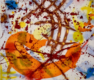 Untitled (SFE-081) by Sam Francis at Gilden's Art Gallery