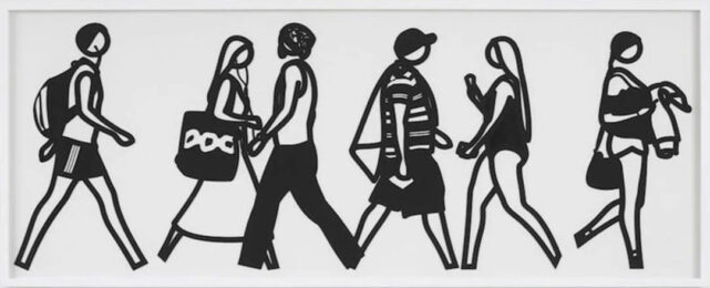 Walking In Melbourne 6 by Julian Opie at Dovehouse Contemporary
