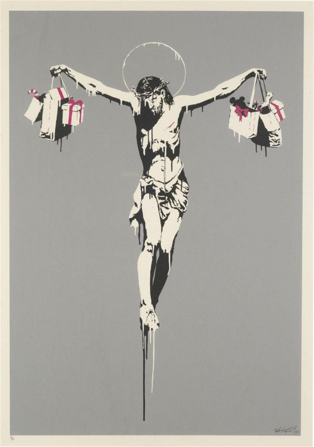 Christ With Shopping Bags by Banksy
