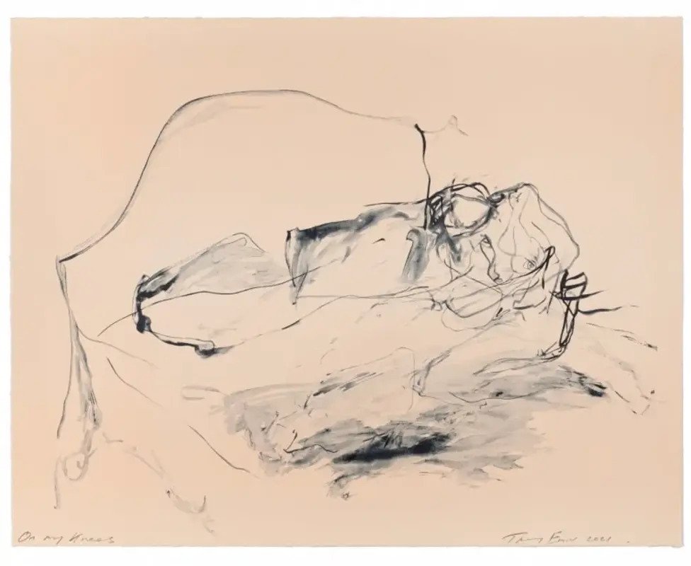 On My Knees by Tracey Emin