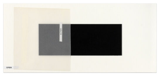 Alter / Open by Peter Downsbrough at Krakow Witkin Gallery