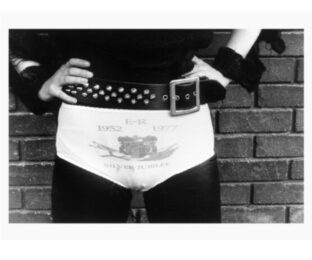 Ari Up in her Silver Jubilee Knickers, Sussex University, Brighton, 15th June 1977 by Caroline Coon at TATE