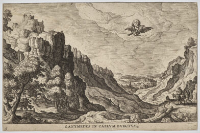 Ganymedes in caelvm evectvs by Hans Bol at Emanuel von Baeyer - Cabinet