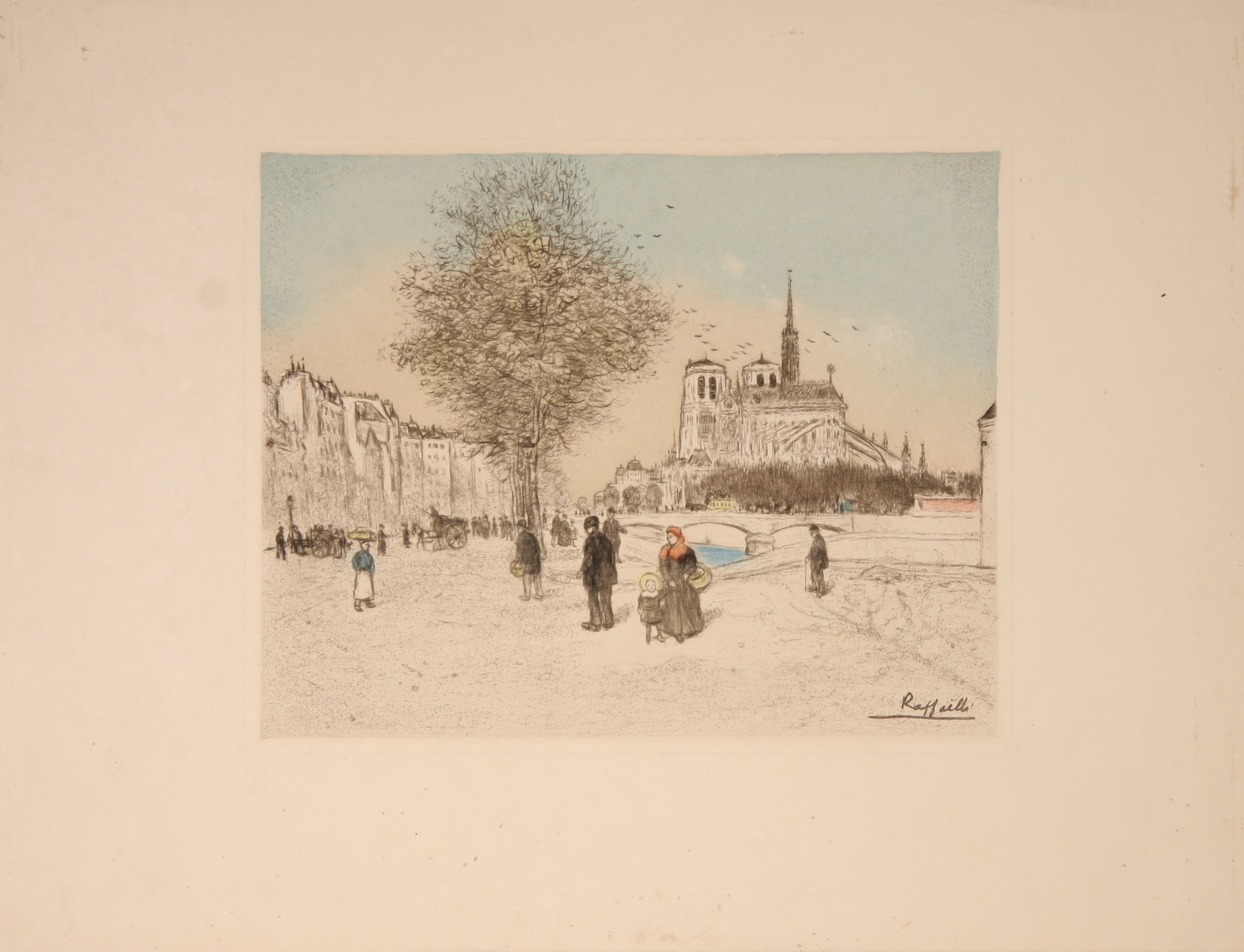 Notre Dame, Paris by Jean-François Raffaelli