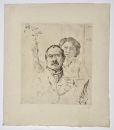 Selbstbildnis mit Gattin (Self Portrait with wife) by Lovis Corinth at Emanuel von Baeyer - Cabinet