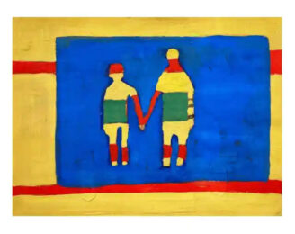 Stripe People by Katherine Bradford at Dovehouse Contemporary