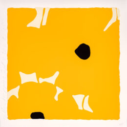 Yellow and White Poppies (September 7, 2022) by Donald Sultan at Maune Contemporary