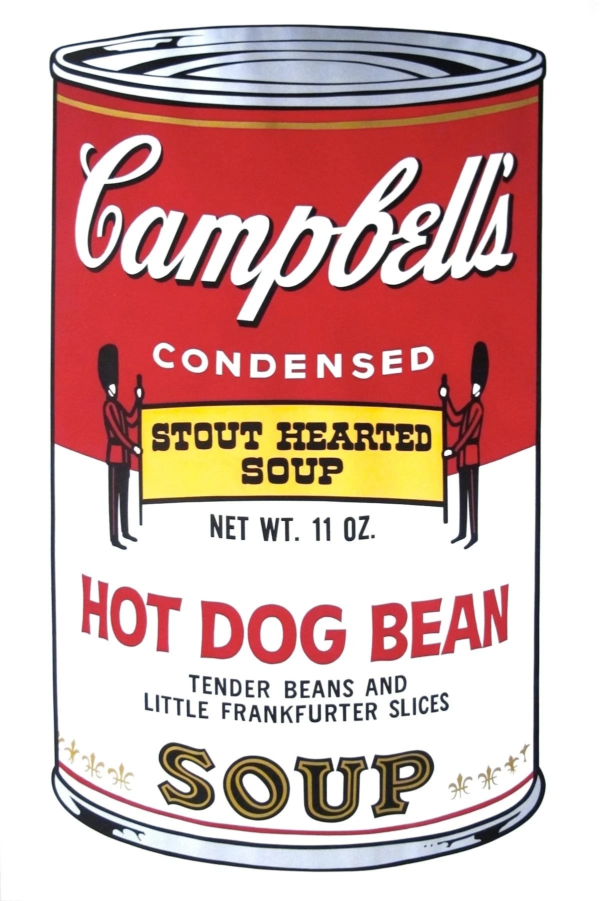 Campbell’s Soup Cans – Hot Dog Bean by Andy Warhol