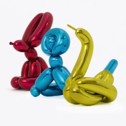 Balloon Animals, Set I in Matching Edition Numbers by Jeff Koons at Dovehouse Contemporary
