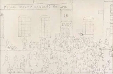Bank Failure by L. S. Lowry at Clifton Gallery
