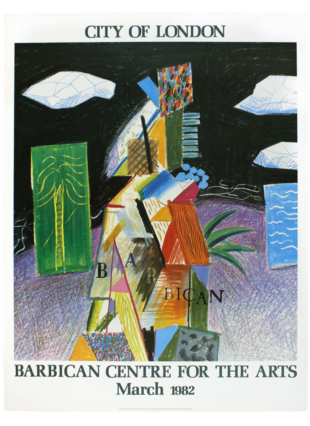 Barbican Centre for the Arts, March 1982 by David Hockney