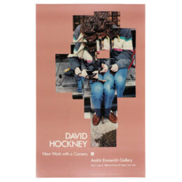 Gregory Loading his Camera Poster by David Hockney at Dovehouse Contemporary