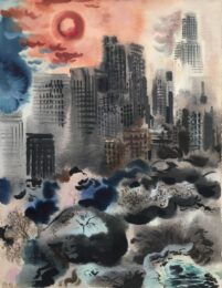 Manhattan Skyline by George Grosz at William Chambers Art