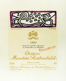 Moutin Rothschild by Keith Haring at Clifton Gallery