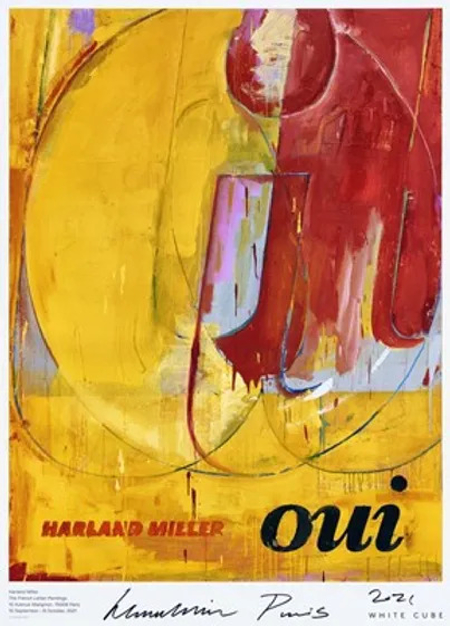 Oui Offset Lithograph by Harland Miller