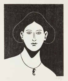 Portrait With a Seahorse Necklace by Nicolas Party at Clifton Gallery