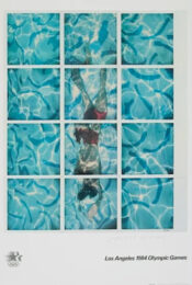 Rare Hand-Signed 1984 Los Angeles Olympics Poster by David Hockney at Clifton Gallery
