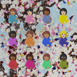 Signed – Great Expectations Print (Cherry Blossom Background) by Damien Hirst at Clifton Gallery