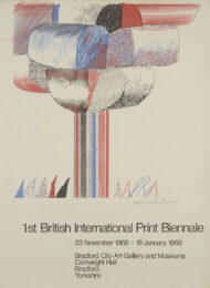 Signed Biennale Offset Lithograph by David Hockney at Clifton Gallery
