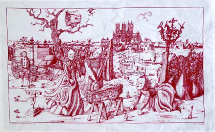 The Charms of Lincolnshire (Red Version) by Grayson Perry RA at Clifton Gallery