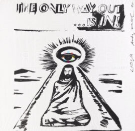 The Only Way Out Is In IIIA.55 (Silk Scarf) by Andy Warhol at Revolver Gallery