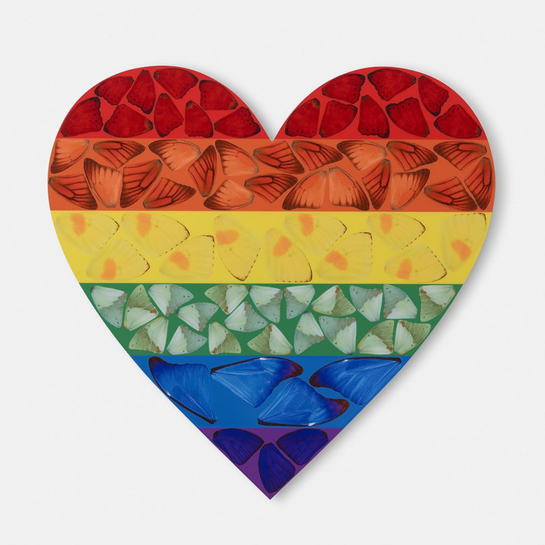 Butterfly Heart Small H7-4 by Damien Hirst