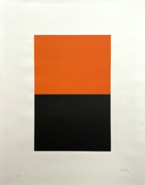 Untitled (Orange/Black) by Ellsworth Kelly at Hamilton-Selway Fine Art