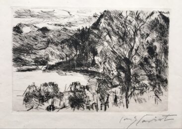 Walchensee mit Jochberg by Lovis Corinth at William Chambers Art