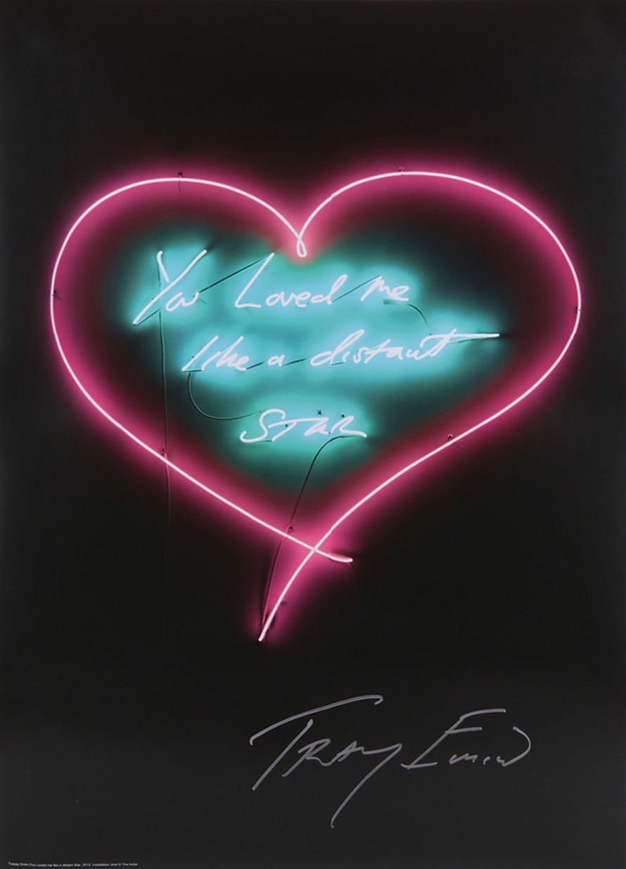 You Loved Me Like A Distant Star by Tracey Emin