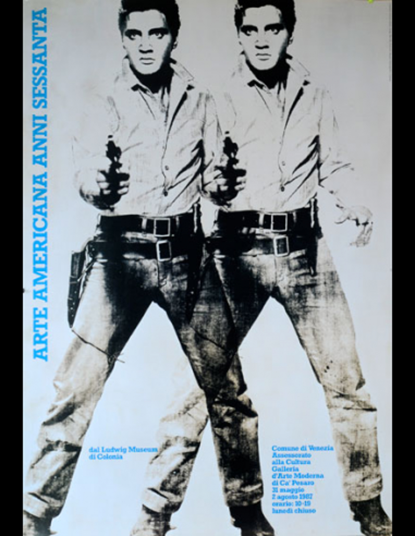 Double Elvis (Silver) by Andy Warhol