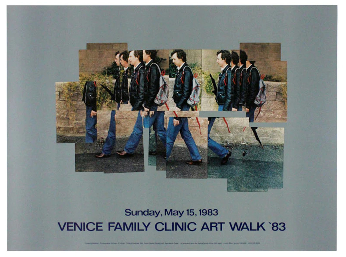 Gregory Walking Poster by David Hockney
