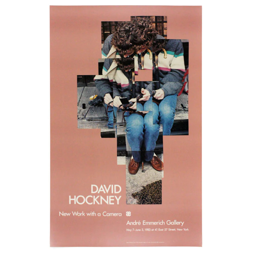 Gregory Loading his Camera Poster by David Hockney