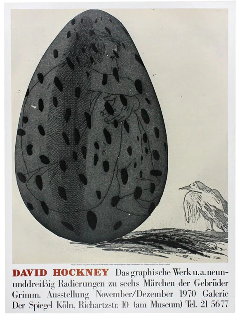 Boy Hidden in an Egg Poster by David Hockney