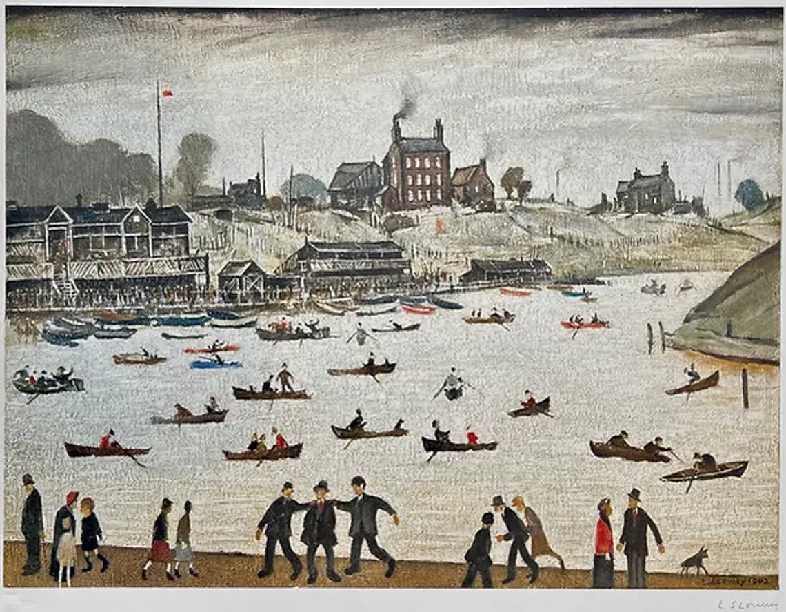 Crime Lake by L. S. Lowry