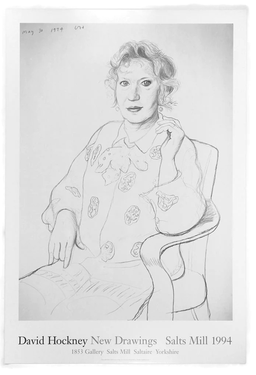 Celia Birtwell Poster by David Hockney