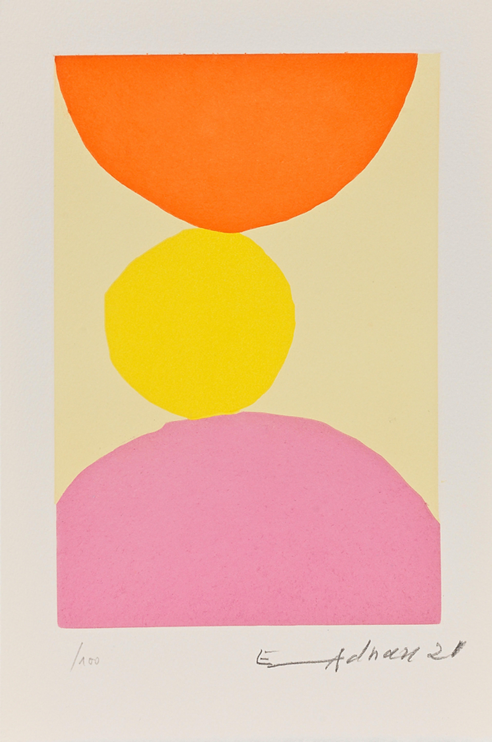 Etel Adnan L’Express Beyrouth-Enfer Print And Book by Etel Adnan