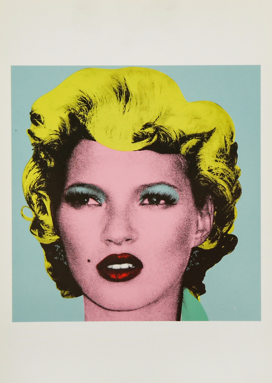 Kate Moss (Crude Oils Postcard) by Banksy