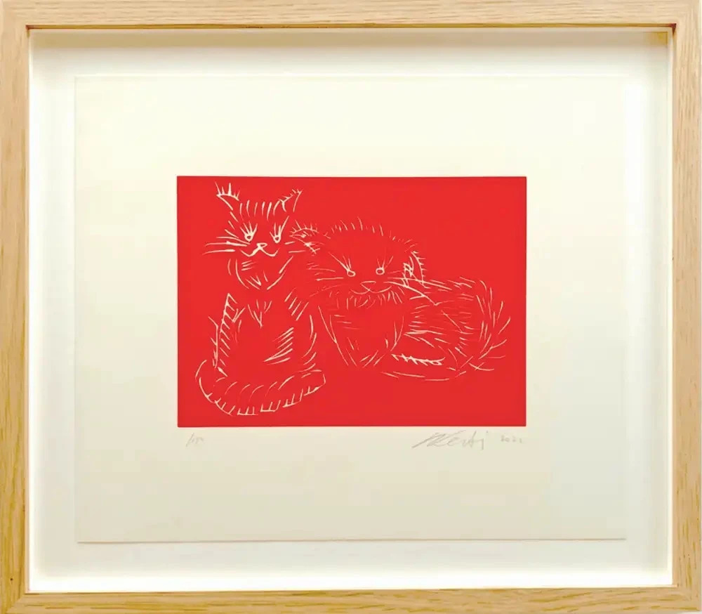 Cats, Red by Ai Weiwei